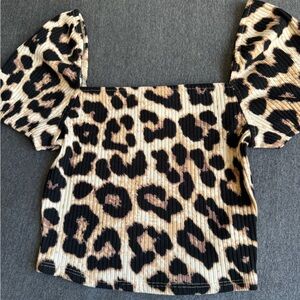 Leopard Print Crop Top